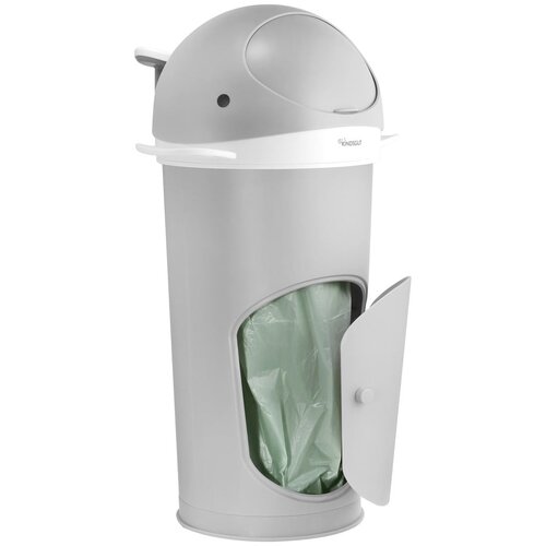 Kindsgut Svetlo siv plastičen ko&amp;scaron; za plenice 25 l Whale &amp;ndash; Slike