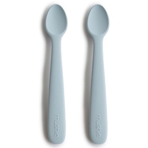 Mushie Silicone Feeding Spoons žlička Powder Blue 2 kos Cene