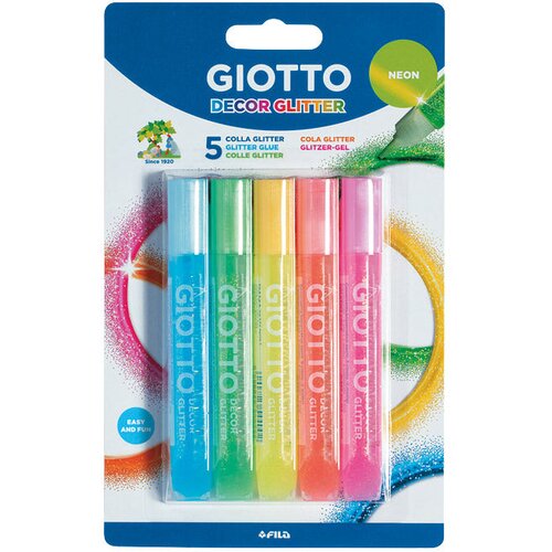  LJEPILO GLITTER 10,5MLX5BOJA GIOTTO NEON FILA 5453 BLISTER Cene