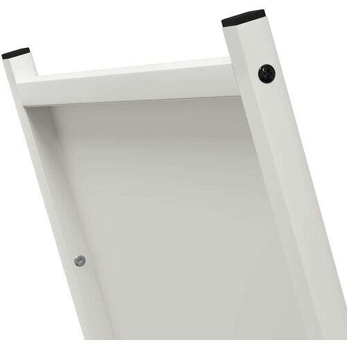 VidaXL Stalak za drva bijela 69,5x35x81 cm hladno valjani čelik Slike
