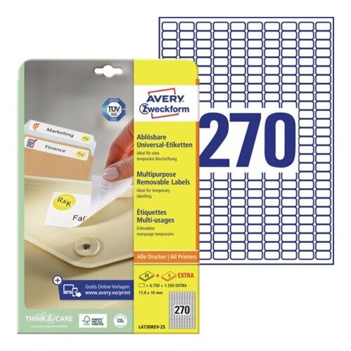  Etikete zweckform l4730 1/25 17,8x10mm ZWECKFORM1 Cene