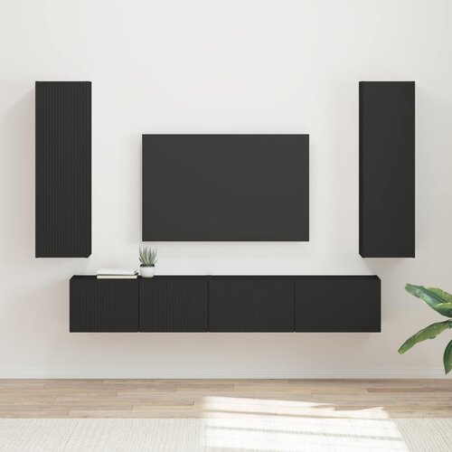  Set TV komoda 3 kom. Crna Cene