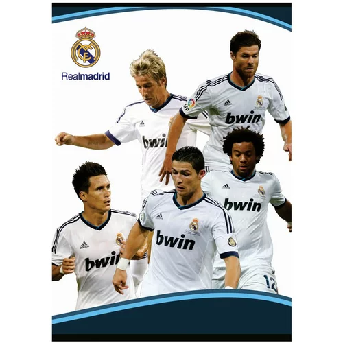  Zvezek trde platnice A4 karo, Real Madrid 62552
