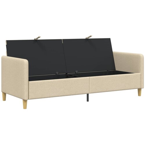 SOFA s pohranom Krem 192 x 78 x 87 cm Poliester Slike