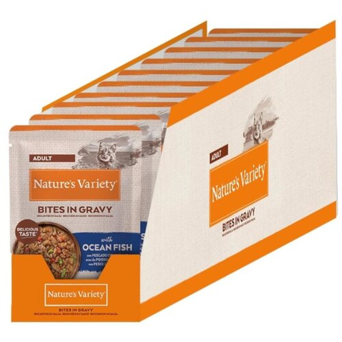 Nature&amp;rsquo;s Variety Bites u umaku Adult 22 x 85 g - Morska riba Slike