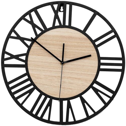 Tutumi Okrugli zidni sat Loft 35 cm metalni/drveni Cijene