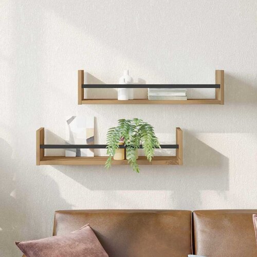  Polica na zidu Zidne 2 pcs Umjetnički hrast 60 x 16 x 14 cm Cijene