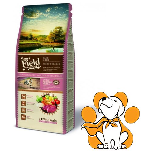 Sam&amp;#039;s Field dog Light &amp;amp; Senior Lamb &amp;amp; Rice 13kg, Dijetalna Hrana Za Starije Pse Slike