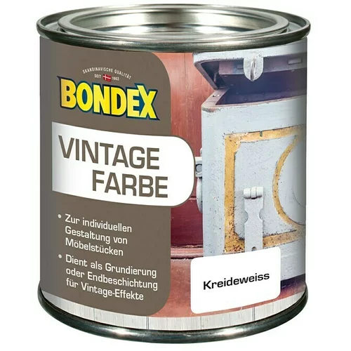 BONDEX Boja sa efektom vintage stila (Bijela boja krede, 375 ml)
