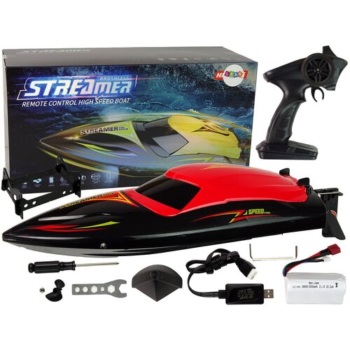 Gliser na daljinsko upravljanje R/C 2.4G 35 KM/H - rdeča Slike