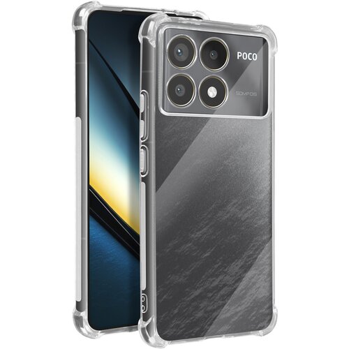 AVIZAR Ohišje za Xiaomi Poco F6 Pro Protiudarnostni prožni ojačani vogali, Prozorno, (5000015043) Cene