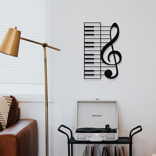 Opviq zidna dekoracija Musical, 47x70 cm, 1.2 mm, Crna Slike