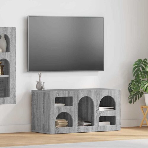 TV ormar Siva Sonoma 80 x 35 x 40 cm Konstruirano drvo Cene