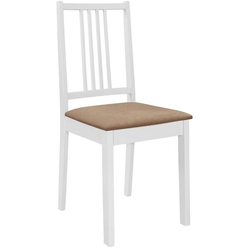 Maison Chic Jedilni stoli - Vzorci stoli z blazinami 4 kosi trden les beli A1508, (22031070) Slike