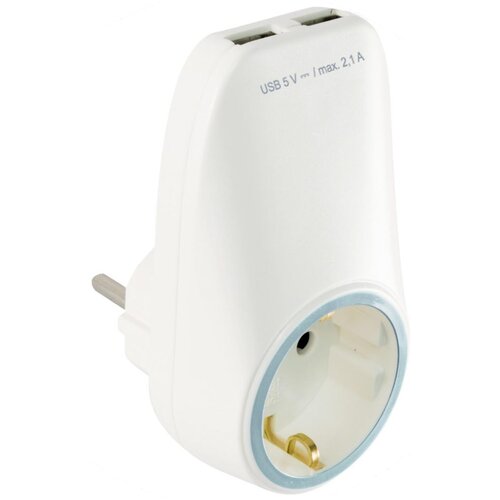 Home Punjač kućni za smartphone, tablet,2 x USB, 2.1A + Schuko - NV 2100 USB Cijene