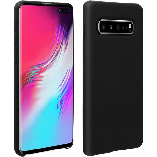 AVIZAR poltrda silikonska za&scaron;citna torbica z mehkim zakljuckom na dotik - crna str. samsung galaxy S10 plus, (20599805) Cene