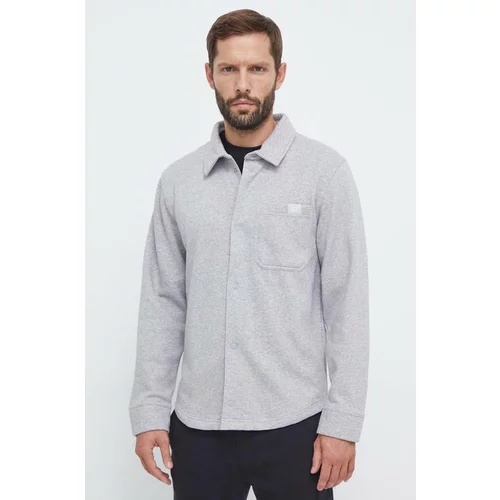 Reebok Classic Košulja za muškarce, boja: siva, regular, s klasičnim ovratnikom