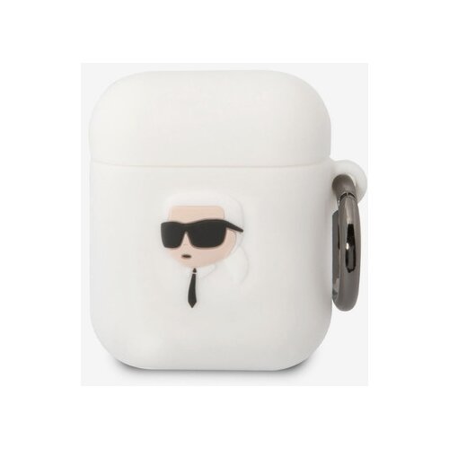 Karl Lagerfeld Airpods 1/2 White Ovitek Bela Cene
