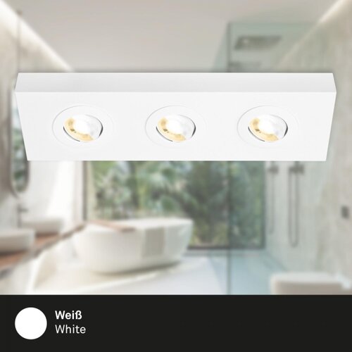 BRILONER 3996036 - LED spot svetiljka CTS 3xLED/4W/230V 2700/4000K bela Slike