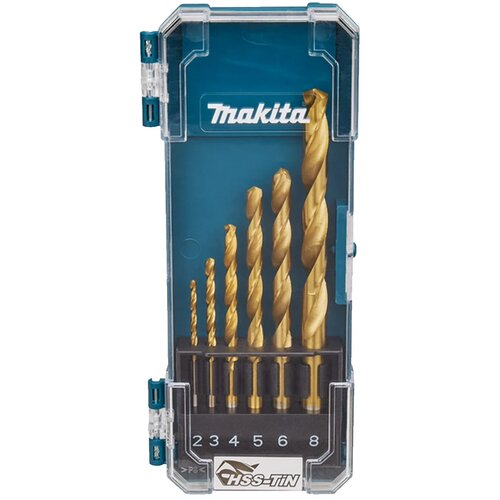 Makita 6-delni set svedrov za kovino hss-tin 2-8mm (D-72833) Cene