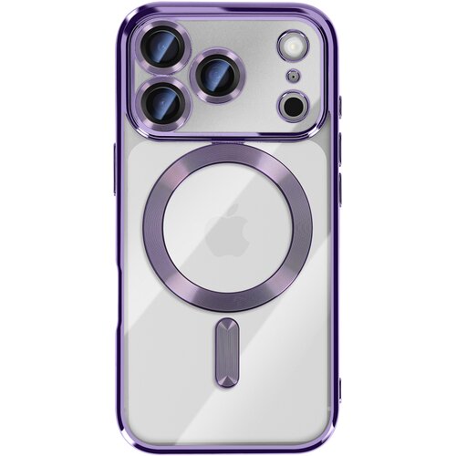 AVIZAR Ovitek za iPhone 17 Pro, združljiv z MagSafe, s kromiranim robom, Vijolična, (5000190504) Cene