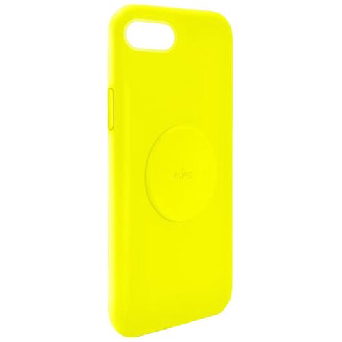 Puro Školjka za Apple Iphone 6 / 7 / 8 / Se / Se 2020 Silikonska serija Icon s kovinsko ploš?o, Rumena, (21373161) Cene