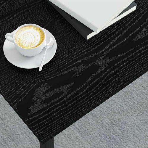  Stolić za kavu Crni hrast 80 x 80 x 45 cm Konstruirano drvo Slike