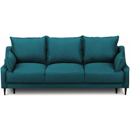 Mazzini Sofas tirkizni kauč na razvlačenje s prostorom za odlaganje Ancolie, 215 cm