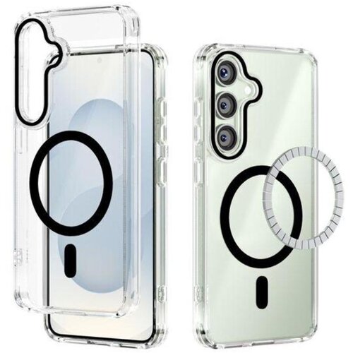 Chameleon Gumiran magnetni ovitek (TPU Magnetic) za Samsung Galaxy S26, črn Slike