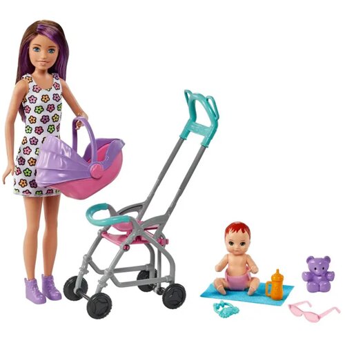 Skipper Babysitters Inc. - Igralni komplet punčka in voziček - 1 k. Cene