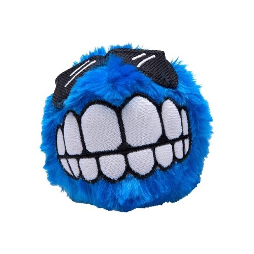 Rogz fluffy grinz lopta igračka za pse, plišana, l, 8cm, plava Slike