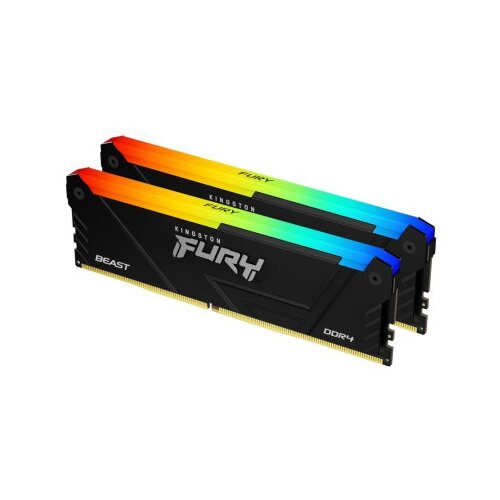Kingston kf436c17bb2ak2 16gb (2x8gb kit) pc3600/16 rgb fury beast ram ddr4 ( 24200 ) Cene