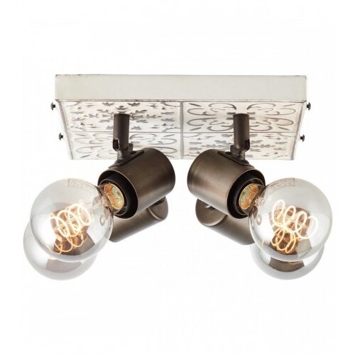 Brilliant Lampa spot Vagos A60 E27 4x28W crno/bijela 89676/75 Slike