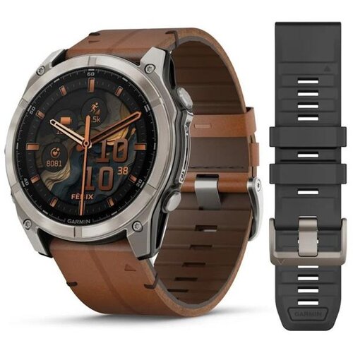 Garmin Fenix 8 51, AMOLED, Sapphire, Chestnut Leather (010-02905-40) Cene