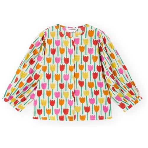 Compania Fantastica Topi & Bluze COMPA&Ntilde;IA FANT&Aacute;STICA Shirt 43011 - Flowers 26 Večbarvna Cene