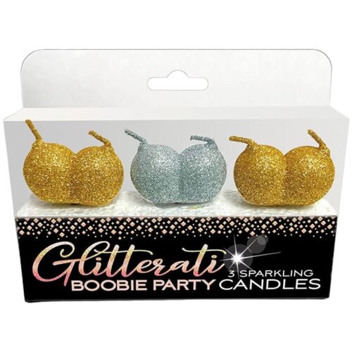 LITTLE GENIE PRODUCTIONS Glittaretti - Komplet sveč Titty (3 kosi) Cene