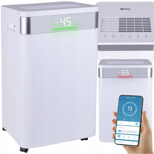 WIFI 330W kondenzacijski razvlaževalec LCD na kolesih 4,3L touch Brisoo Slike