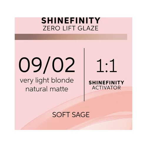 Wella shinefinity Glaze - 09/02 Soft Sage