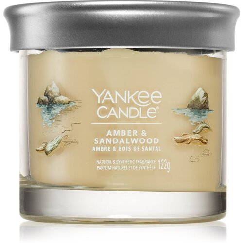 Yankee Candle Amber &amp;amp; Sandalwood di&amp;scaron;eča sveča 122 g Slike