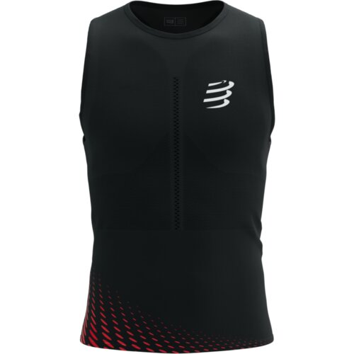  Majica Compressport Pro Racing Singlet Black/High Risk Red - XL Cijene