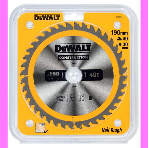 Dewalt DT1945 list za kružnu testeru, 190mm, 40 zuba Cene