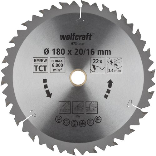 Wolfcraft Kružna testera za ručne cirkulare, HM, 180mm 6734000 Cene