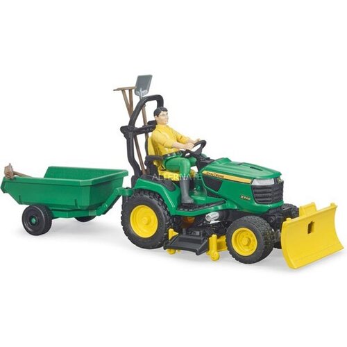 Bruder traktor jd sa prednjim čistačem i prikolicom ( 621049 ) Slike