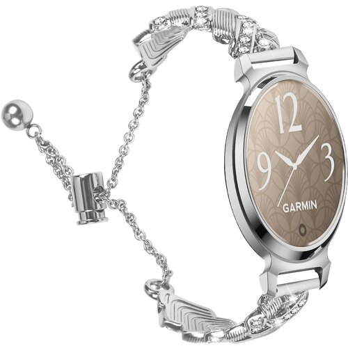 INF združljiva zapestnica garmin lily 2 heart diamond - elegantna polovična zapestnica iz cinkove zlitine silver, (5000090660) Cene