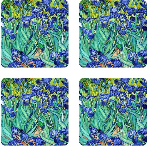 Bertoni Home Unisex's 4 Table Pads Set Irises