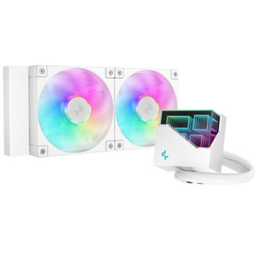 DeepCool komplet za tekočinsko hlajenje AIO Liquid Cooler LT240, 240mm, ARGB, bela Cene