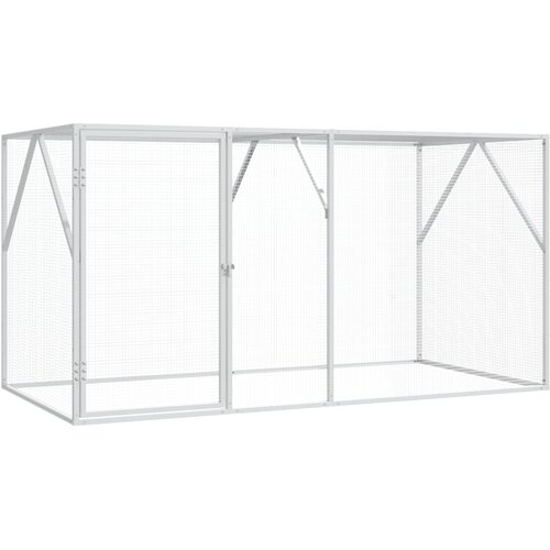  Kavez za ptice Antracit 208 x 102 x 108 cm Cinkani čelik Slike