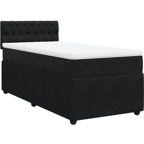 Maison Chic Box spring postelja - Vzmetna postelja z vzmetnico črna 100x200 cm žamet SL23962, (21879734) Cene
