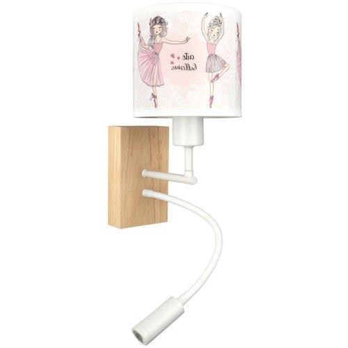 Brilagi LED Flex. lampa BOBO WOOD 1xE27/25W/230V + LED/3W hrast/bela/ružičasta/pak. Slike
