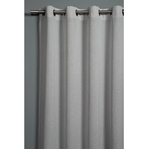 Sehlbach Siva zavjesa 140x245 cm Len Uni – Cijene